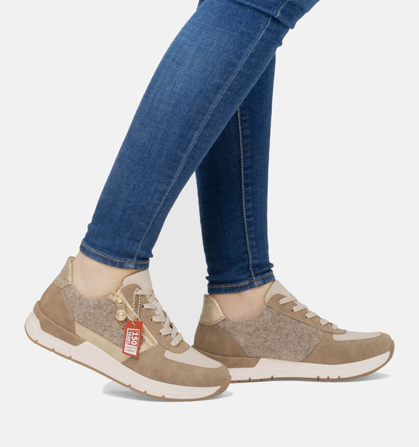Rieker Roze Sneakers voor dames (351241) - geschikt voor steunzolen