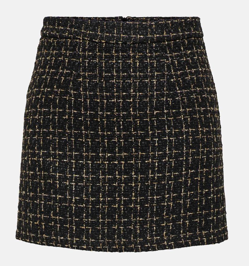 JDY Nancy Mini Zwarte Tweed Rok voor dames (332475)