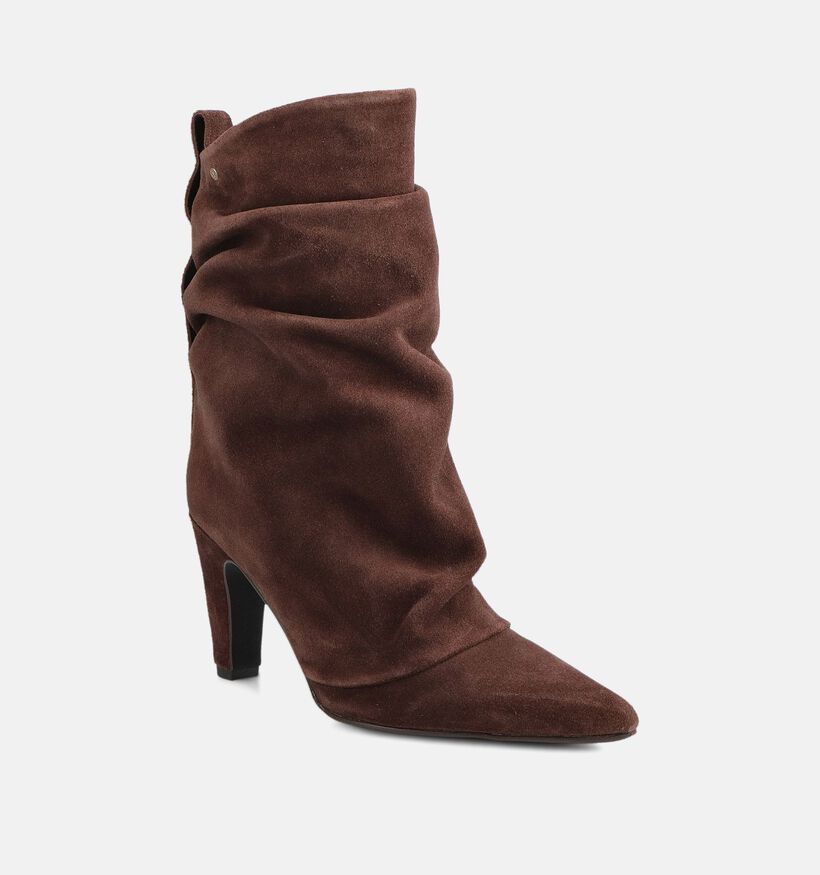 Bronx Jadey Bottes courtes en Brun foncé pour femmes (371555)