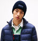 Tommy Hilfiger Linear Beanie Bonnet en Bleu foncé pour hommes (362642)
