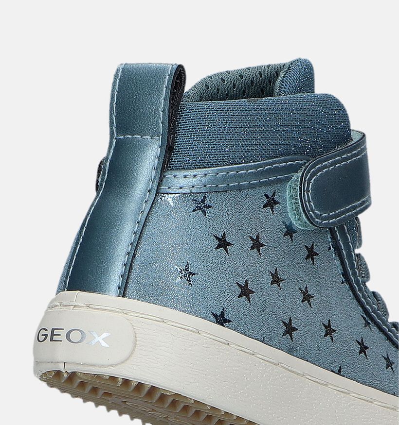 Geox Kalispera Baskets montantes en Bleu pour filles (330135) - pour semelles orthopédiques