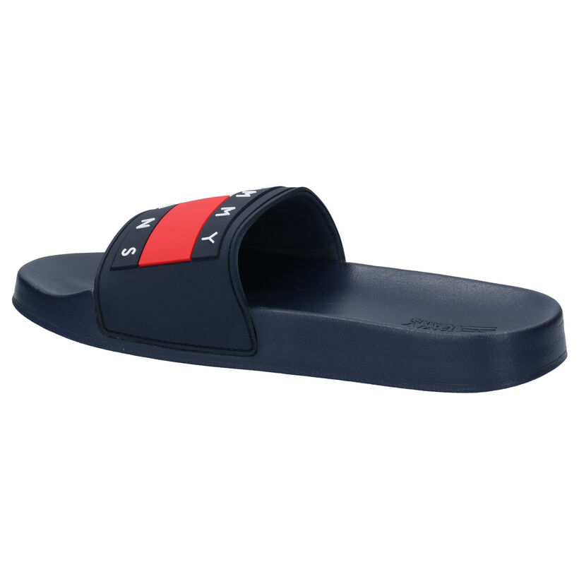 TH Tommy Jeans Flag Blauwe Badslippers voor dames (303956)