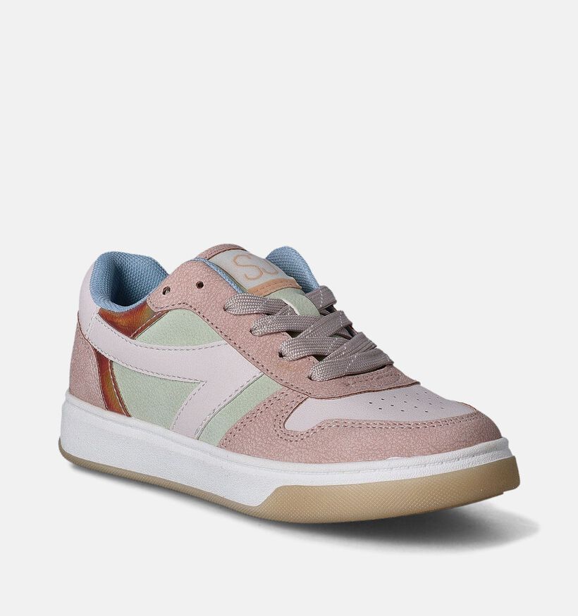 SJ Baskets basses en Rose pour filles (354165) - pour semelles orthopédiques