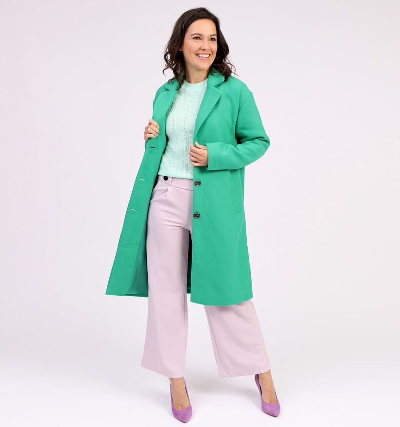 Pieces Alice Manteau en Vert (313410)