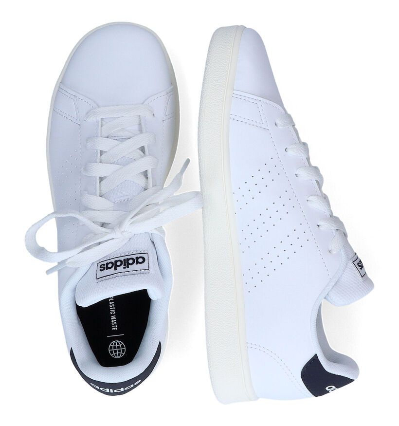 adidas Adventage K Witte Sneakers voor jongens, meisjes (334812)