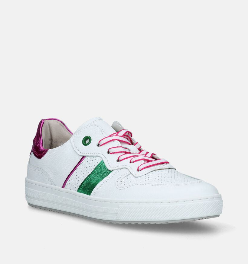 Gabor OptiFit Witte Sneakers voor dames (336157) - geschikt voor steunzolen