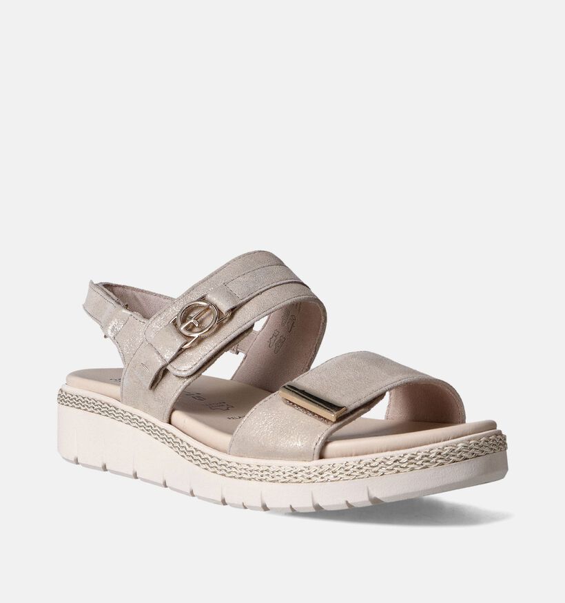 Tamaris Gouden Sandalen met Sleehak voor dames (354416)
