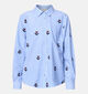 Sisters Point Ibisa Blouse en Bleu pour femmes (380830)