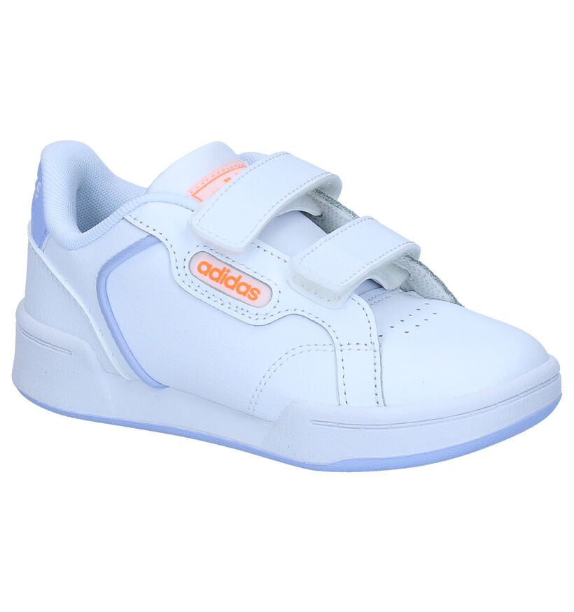 adidas Roguera C Baskets à velcro en Blanc pour filles (293307) - pour semelles orthopédiques