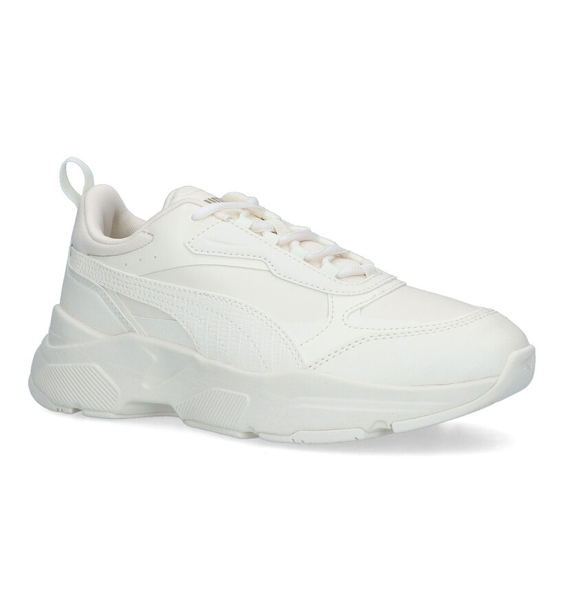 Puma Cassia SL Ecru Sneakers voor dames (318660) - geschikt voor steunzolen