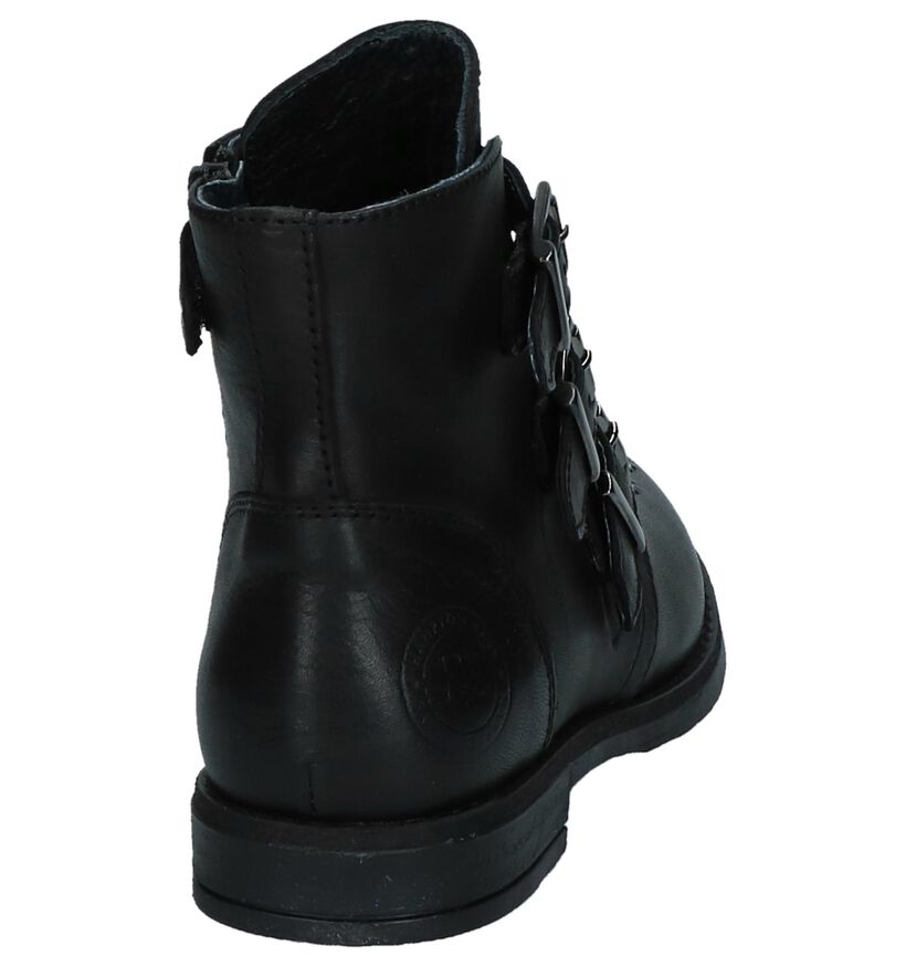 Hampton Bays Bottines robustes en Noir en cuir (224117)