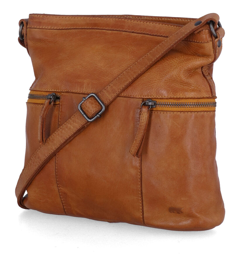 Bear Design Sac porté croisé en Cognac pour femmes (329778)