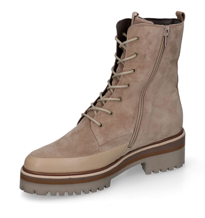 Softwaves Boots à lacets en Beige en daim (316718)