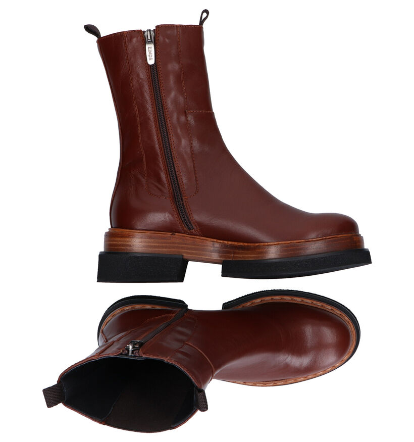 Zinda Bottes courtes en Cognac pour femmes (298907)