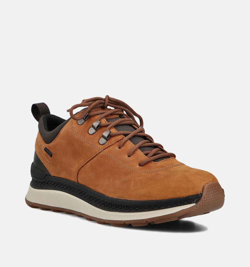 Geox Spherica Actif Chaussures plates en Cognac pour hommes (360113) - pour semelles orthopédiques