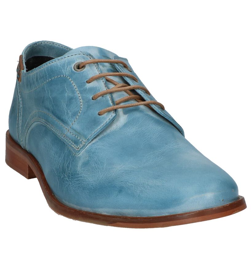 Bullboxer Chaussures habillées en Bleu clair en cuir (220798)