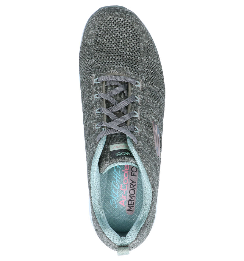 Skechers Flex Appeal Baskets en Noir en textile (293949)