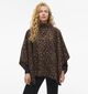 Vila Pauline Leopard Bruine Poncho voor dames (361346)