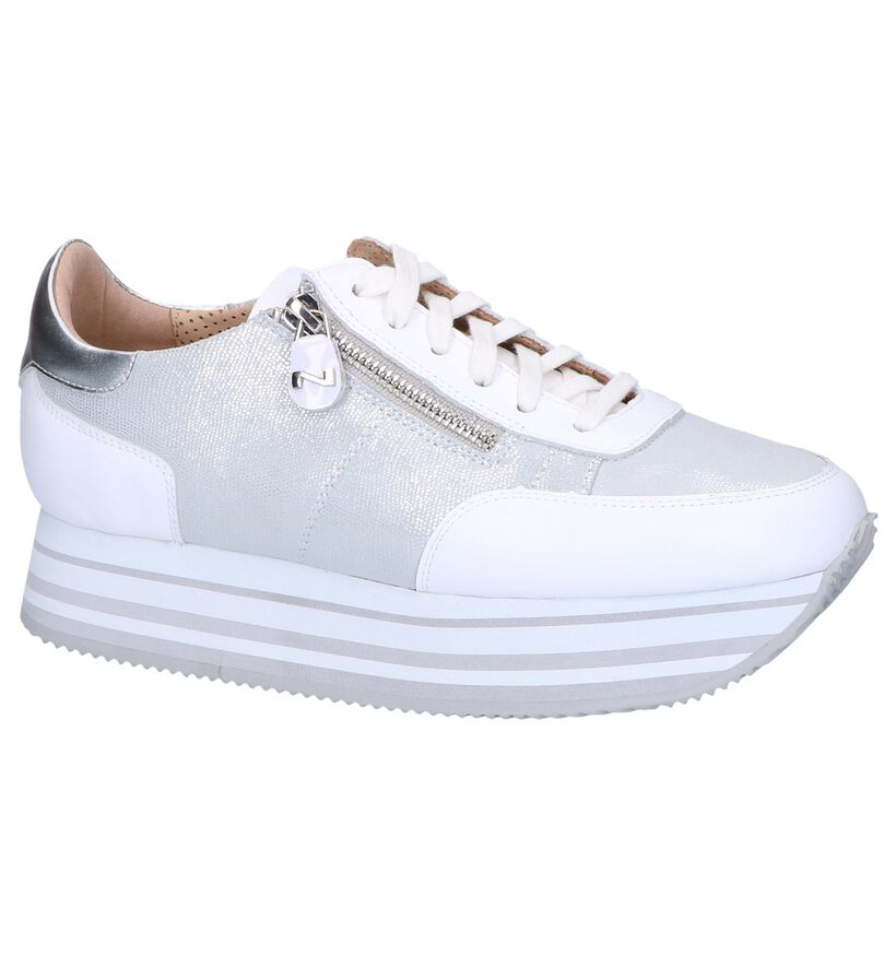 Zilveren Sneakers Nathan-Baume in leer (246210)