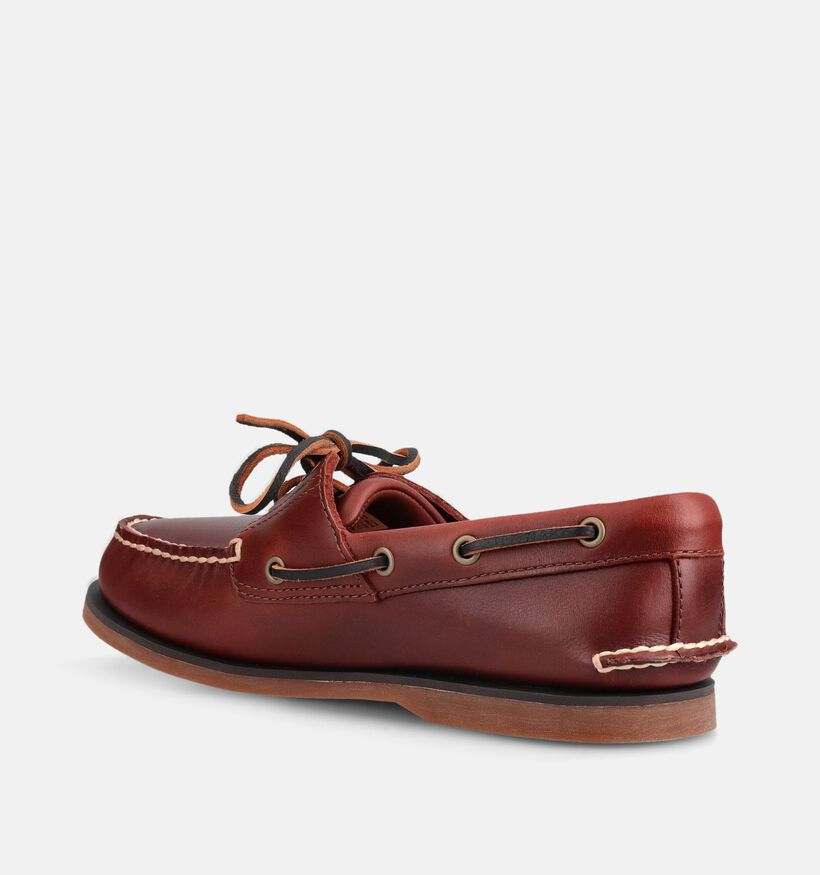 Timberland Classic Chaussures bateau en Brun fonc&eacute; pour hommes (369219)