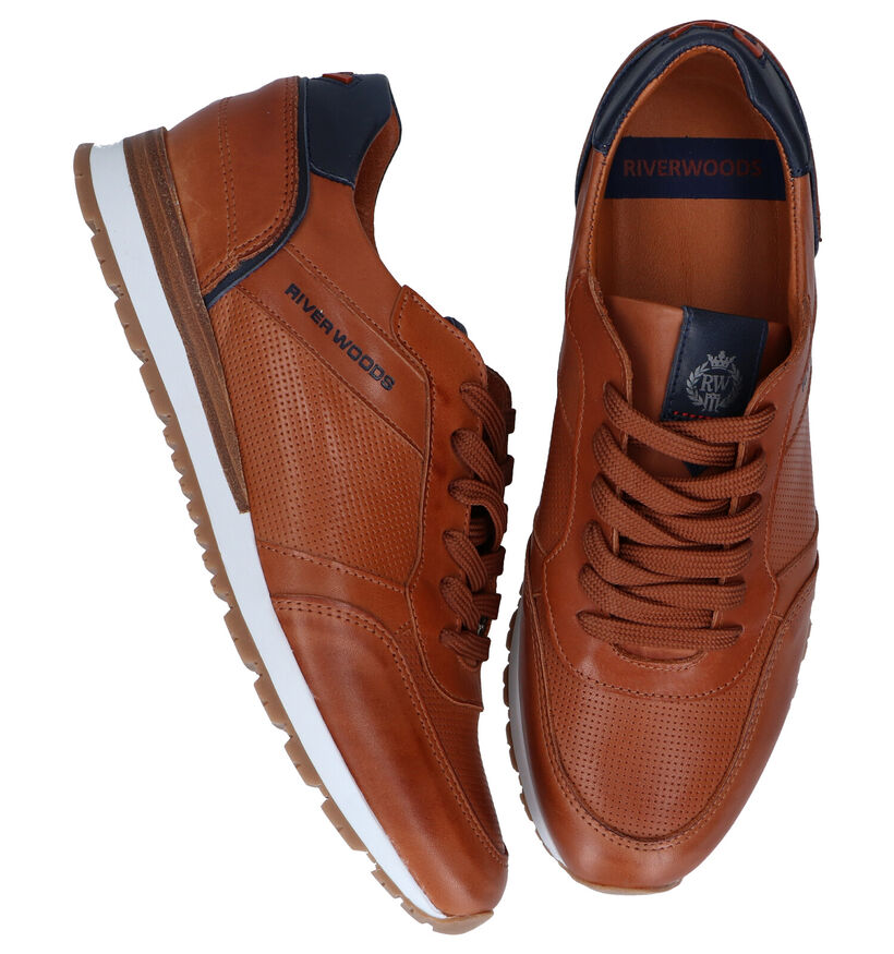 River Woods Chaussures basses en Cognac en cuir (292159)