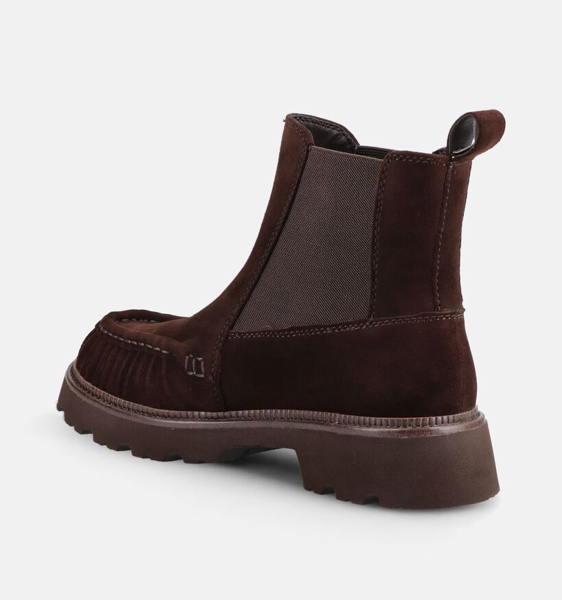 Tamaris Bottines Chelsea en Brun fonc&eacute; pour femmes (380800)
