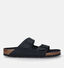Birkenstock Arizona Zwarte Slippers voor heren (330618)
