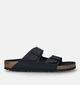 Birkenstock Arizona Vegan Blauwe Slippers in kunstleer (322413)