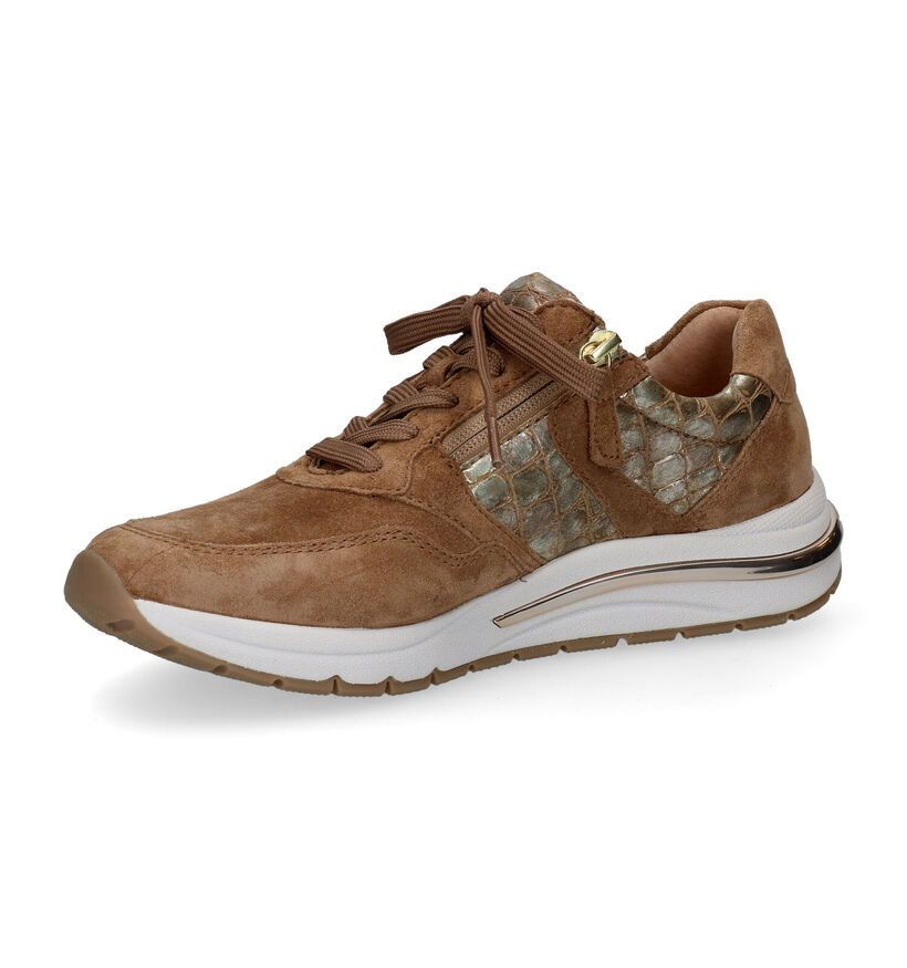 Gabor OptiFit Chaussures à lacets en Cognac en daim (297431)