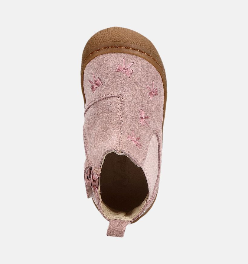 Naturino Sally Ribbons Roze Chelsea boots voor meisjes (380667) - geschikt voor steunzolen