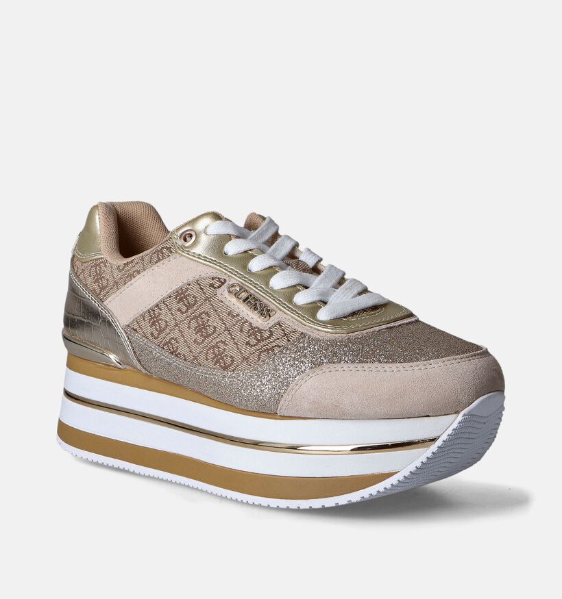 Guess Hansin Gouden Sneakers voor dames (350438) - geschikt voor steunzolen