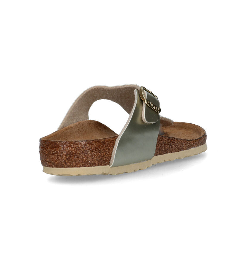 Birkenstock Gizeh Birko Flor Gouden Teenslippers voor meisjes (338077)