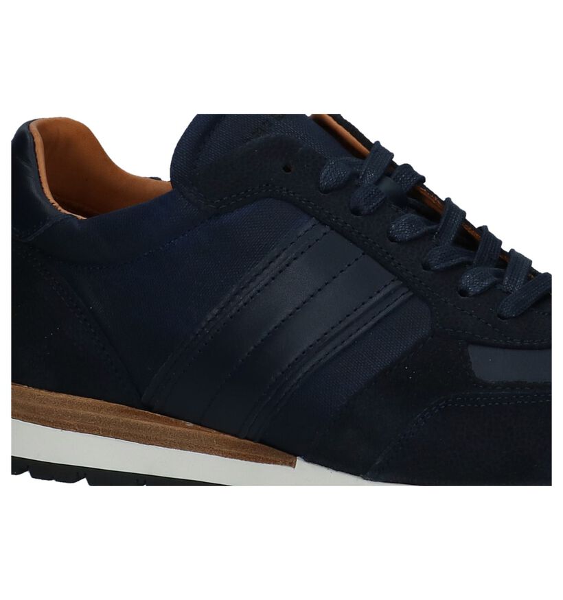 Donker Blauwe Casual Veterschoenen Tommy Hilfiger in leer (225231)