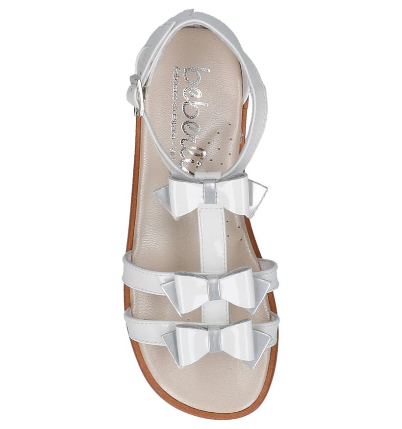 Beberlis Sandales en Blanc en verni (216010)