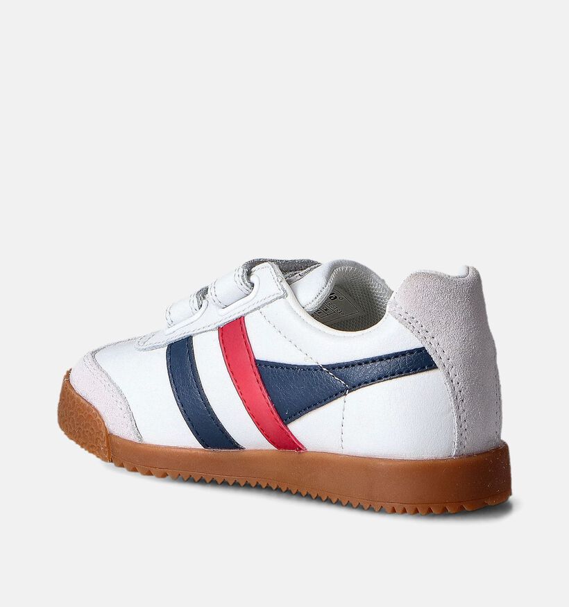 Gola Harrier Leather Witte Velcroschoenen voor meisjes, jongens (362451)