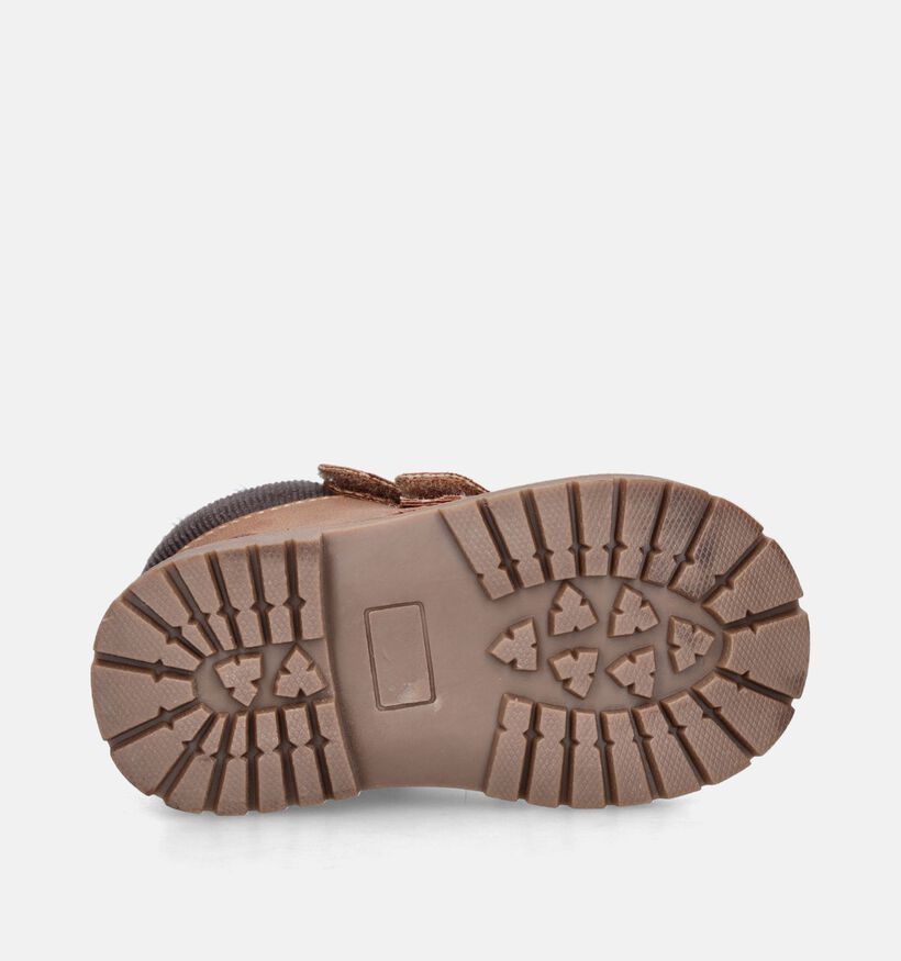 Milo & Mila Cognac Babyboots voor jongens (347108) - geschikt voor steunzolen