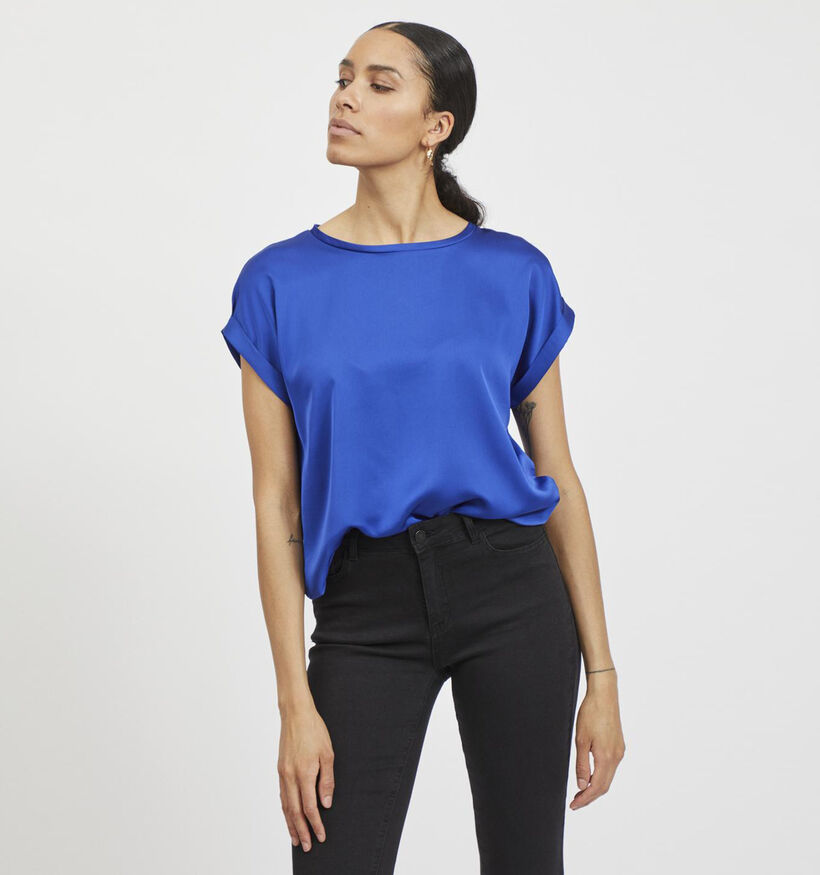 Vila Ellette Satin Bruine T-shirt voor dames (361343)