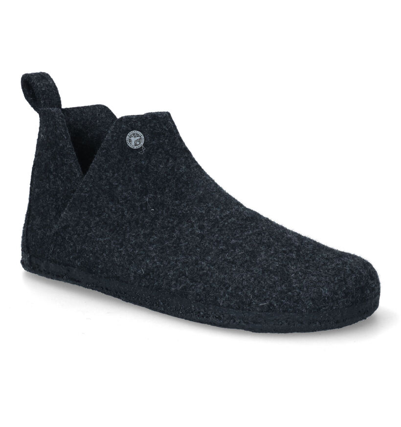 Birkenstock Andermatt Grijze Hoge pantoffels voor heren (313703)