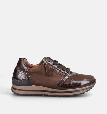 Gabor Comfort Low Sneakers Bruin/Bordeaux