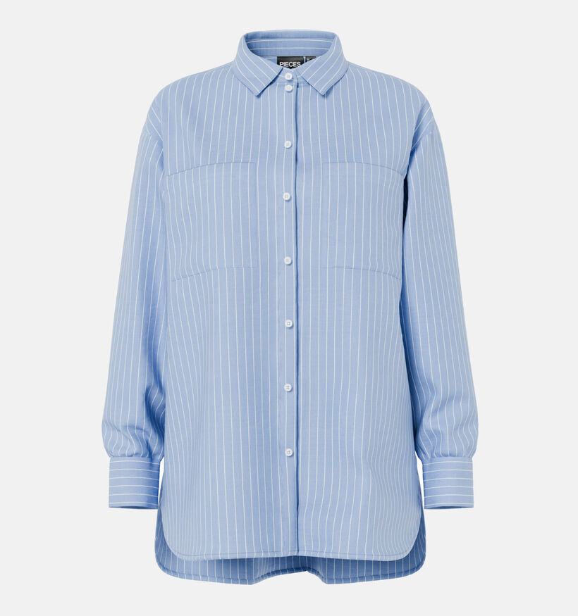 Pieces Melia LS Lichtblauwe Blouse voor dames (367058)