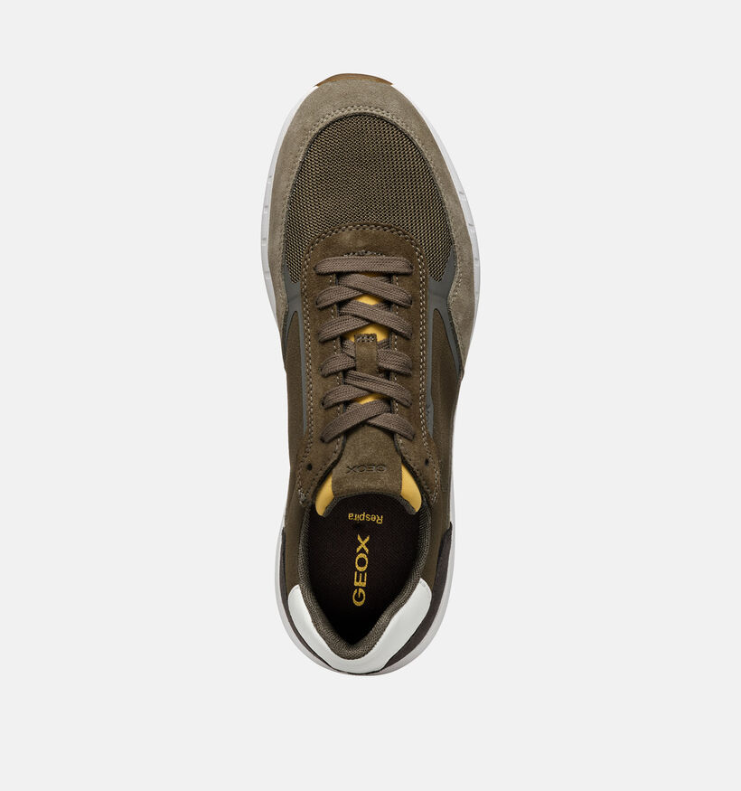 Geox Branthon Kaki Veterschoenen voor heren (353859) - geschikt voor steunzolen