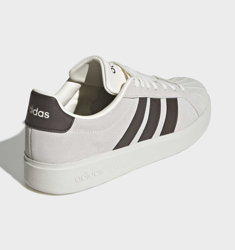 adidas Streettalk Off-White/Donkerbruine Lage Sneakers voor heren (380273)