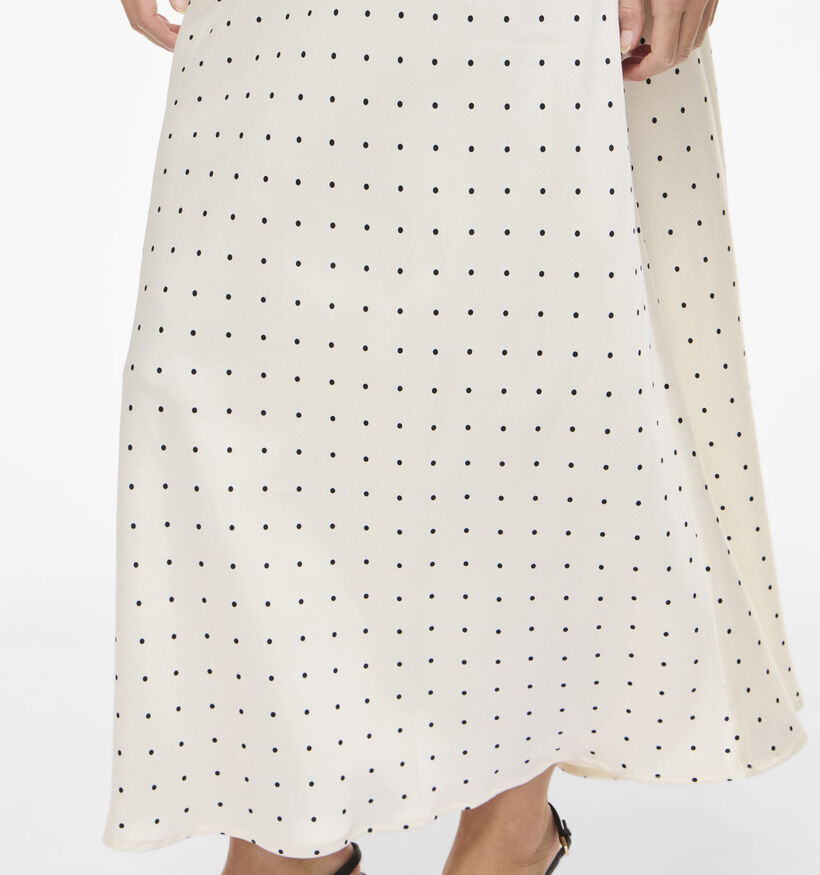 Vila Fadia Jupe longue Polkadots en Blanc pour femmes (374297)