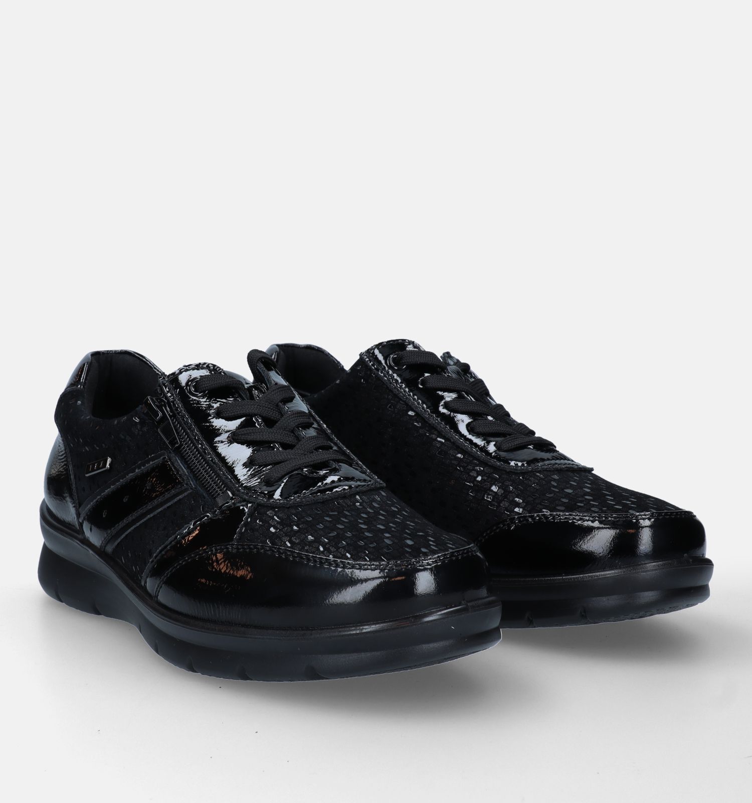 G Comfort Zwarte Veterschoenen Dames Lage schoenen Online op TORFS.BE