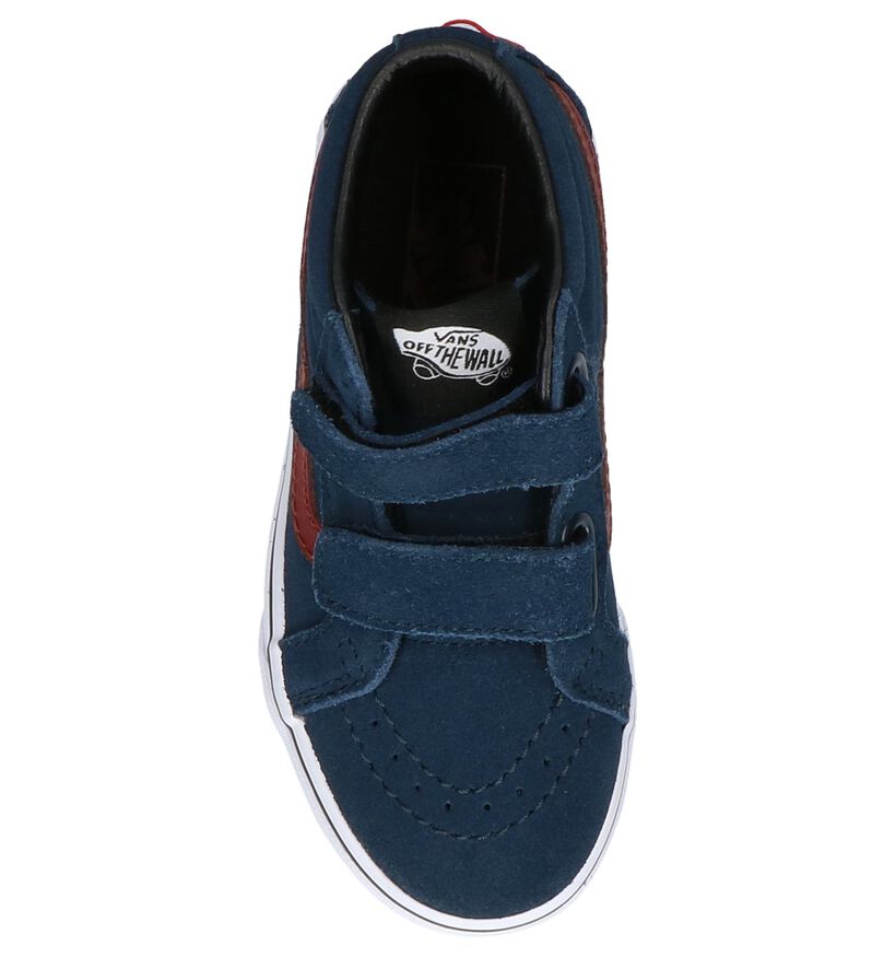 Vans Baskets de skate en Bleu foncé en daim (207927)