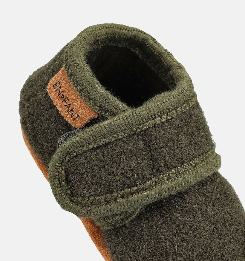 Enfant Rosin Pantoufles pour b&eacute;b&eacute; en Vert fonc&eacute; pour filles, gar&ccedil;ons (379551)