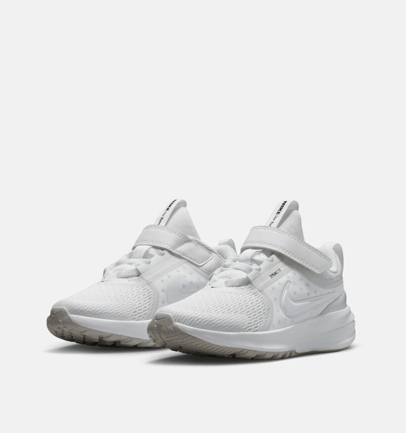 Nike Star Runner 5 Witte Schoenen voor jongens, meisjes (367284) - geschikt voor steunzolen