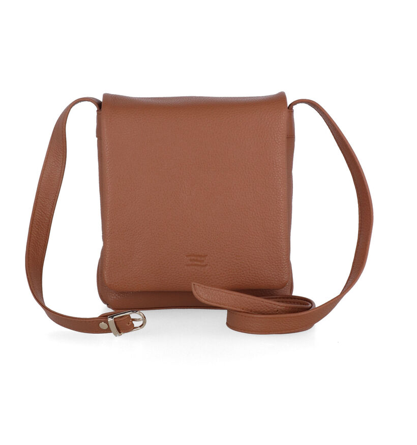 Crinkles Cognac Crossbody tas voor dames (349846)
