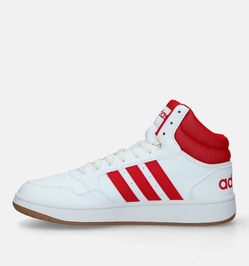 adidas Hoops 3.0 Mid Witte Sneakers voor heren (329391)