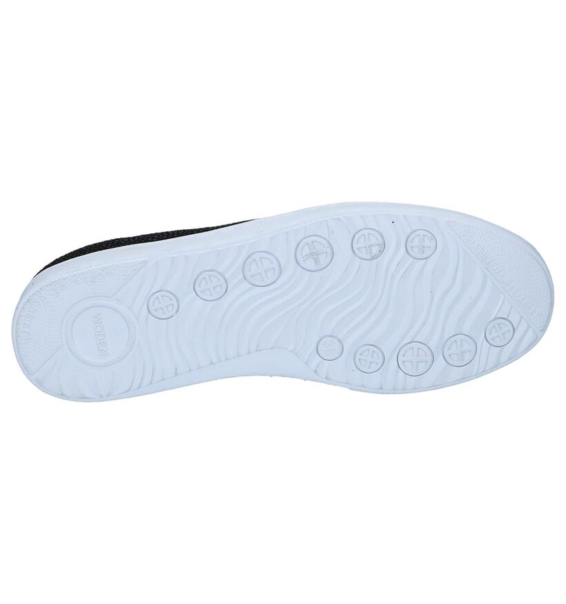 Woden Baskets basses en Noir en daim (225879)